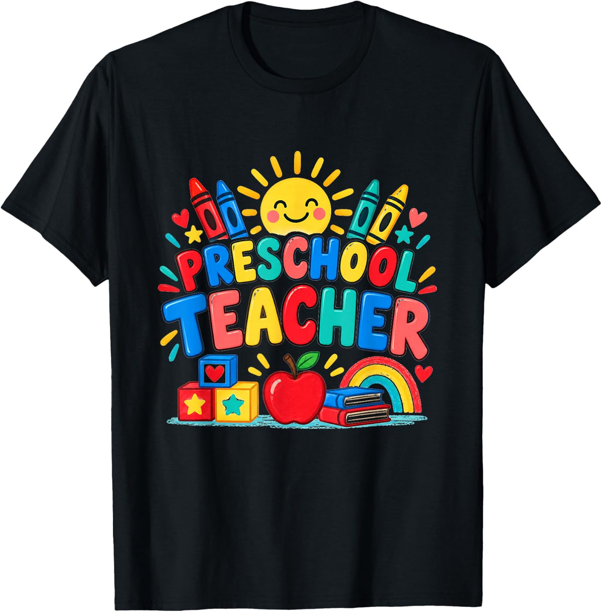 Preschool Teacher Motivational Quote Early Education T-Shirt - Black