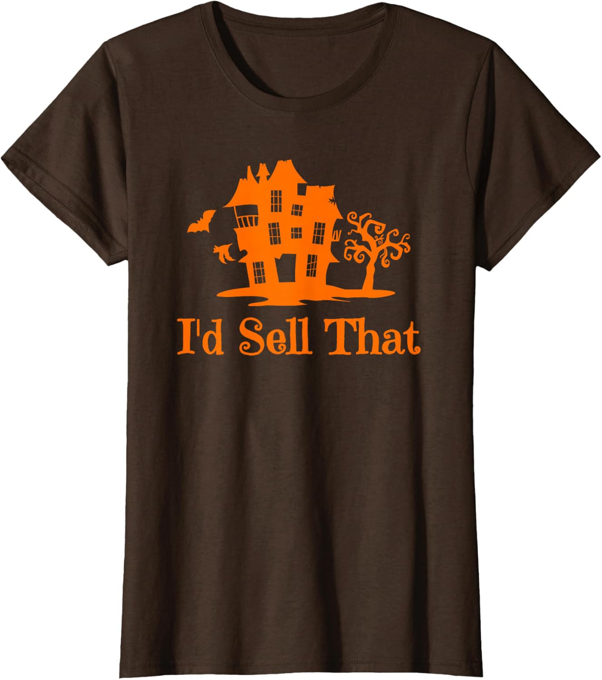 Realtor Halloween I'd Sell That Real Estate Agent T-Shirt - Brown