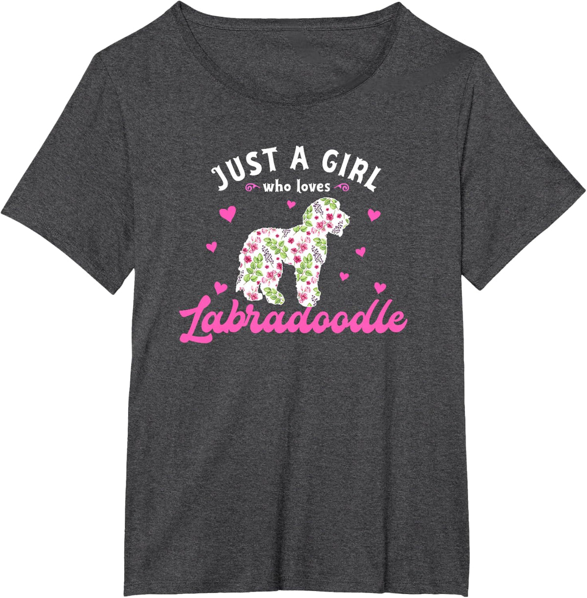 Just a Girl who Loves Labradoodle T-Shirt - Dark Heather Grey