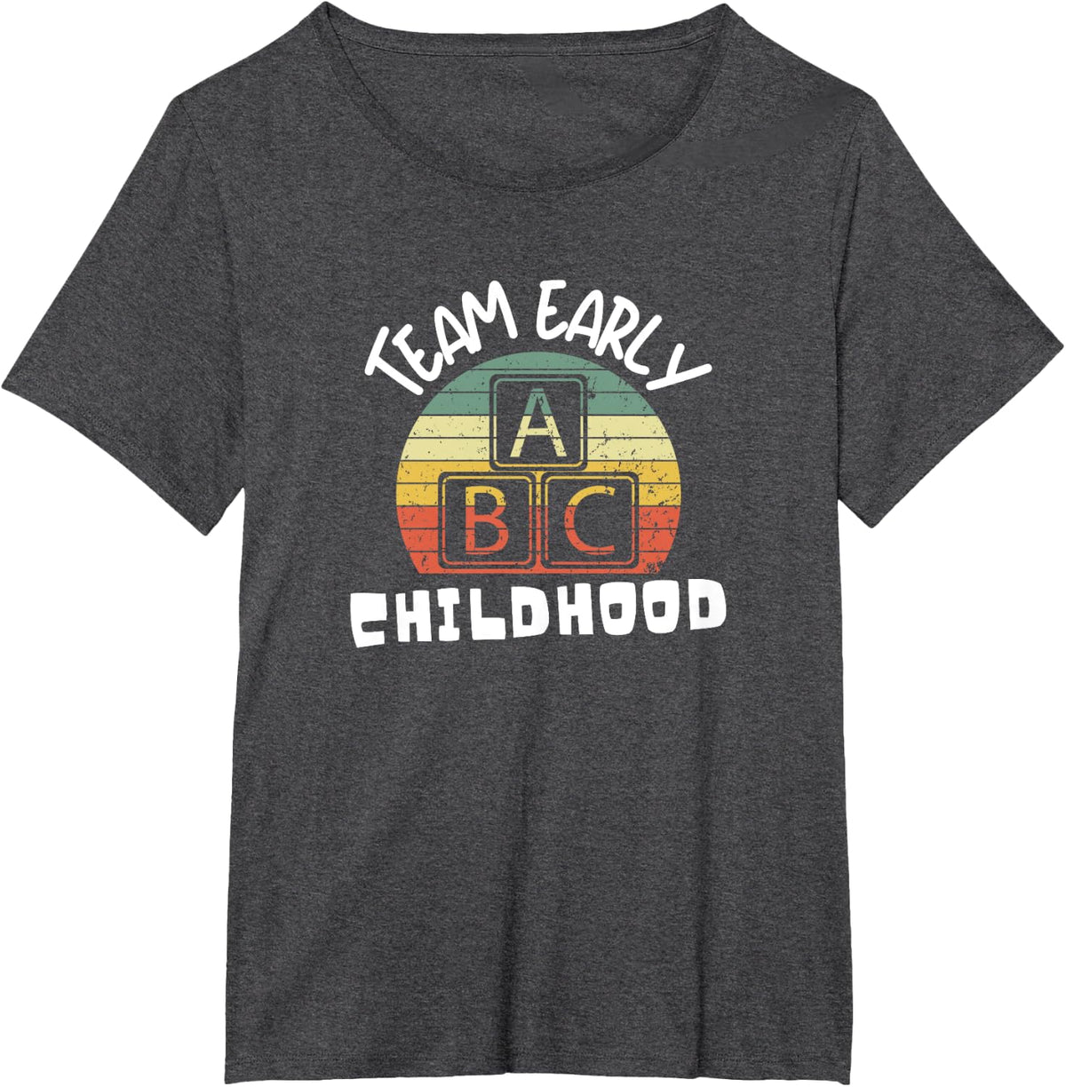 Team Early Childhood Preschool Teacher T-Shirt - Dark Heather Grey