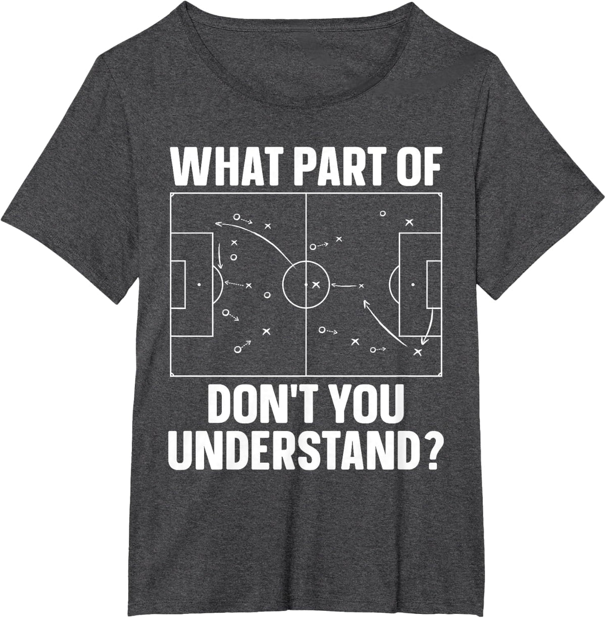 Cool Soccer Art For Men Women Football Sport Soccer Coach T-Shirt - Dark Heather Grey