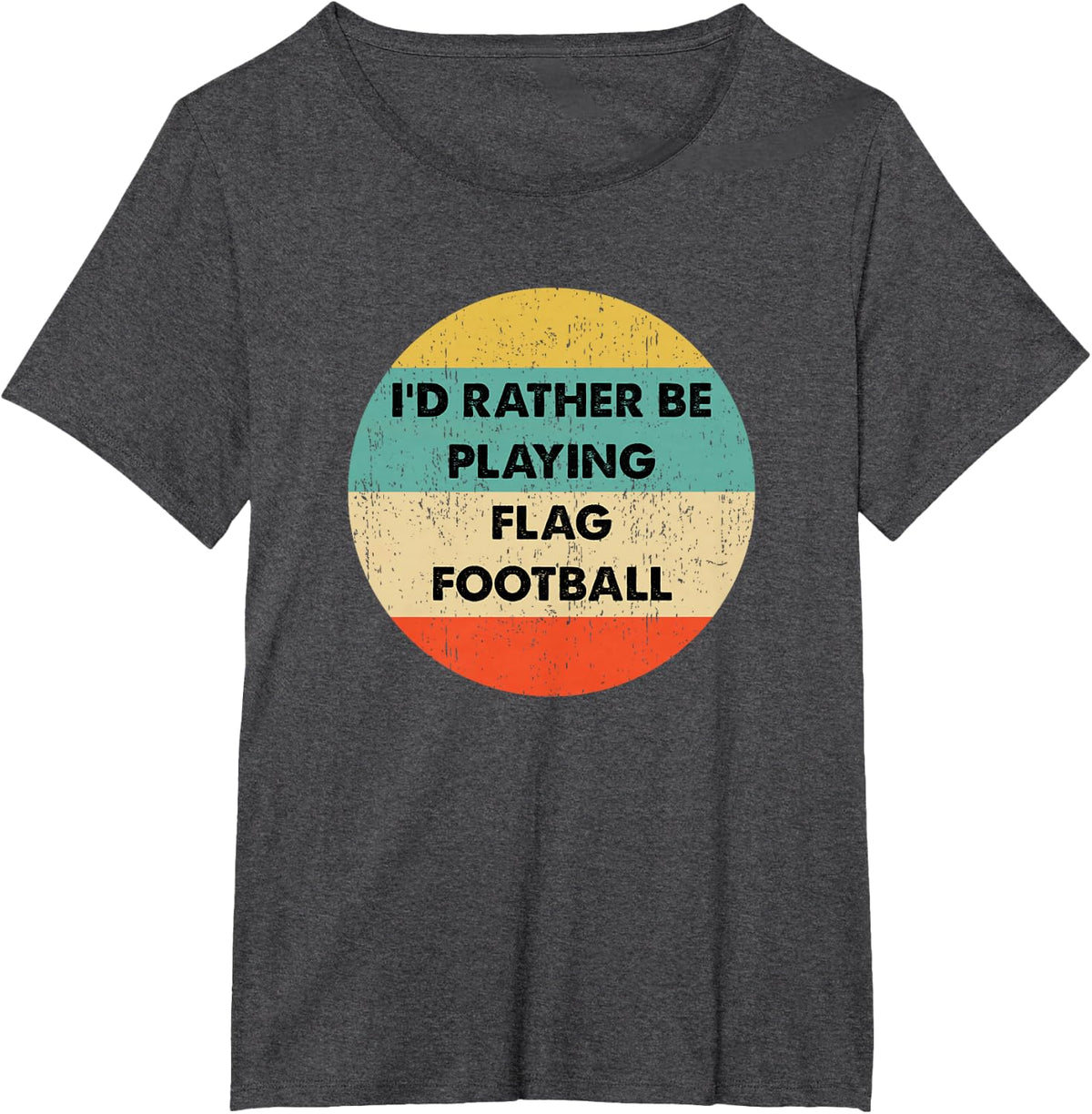 Flag Football Shirts | Flag Football T-Shirt - Dark Heather Grey