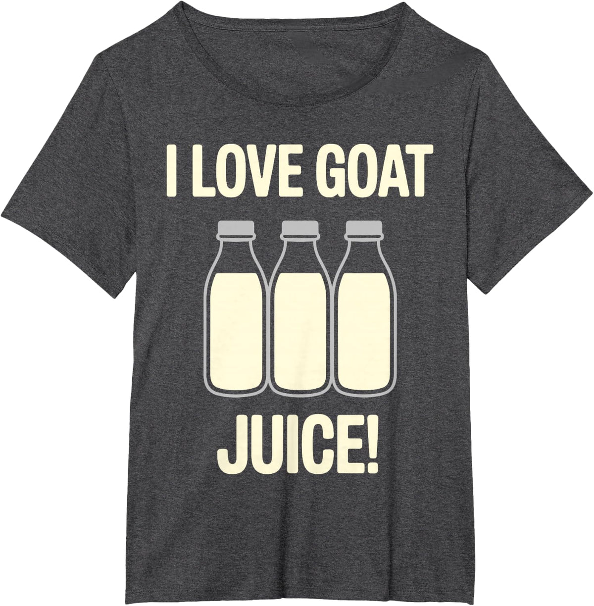 Goat Milk Design for Men Women Kids Food Goat Milk T-Shirt - Dark Heather Grey