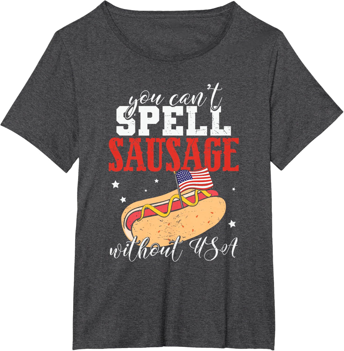 Memorial Day, Veterans day, 4th of July patriotic funny quot T-Shirt - Dark Heather Grey
