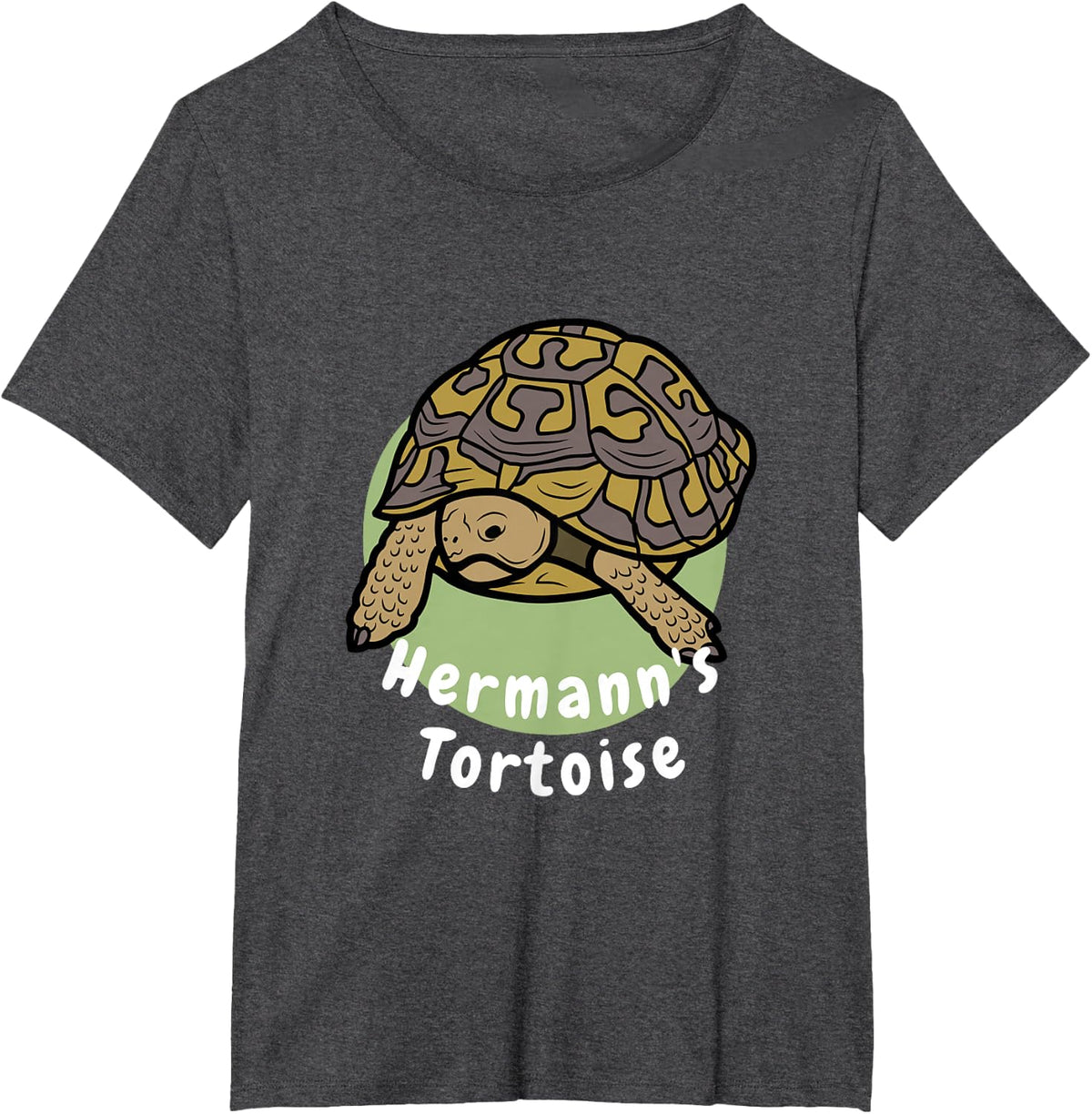 Hermann’s Tortoise Funny and Cute Tortoise T-Shirt - Dark Heather Grey