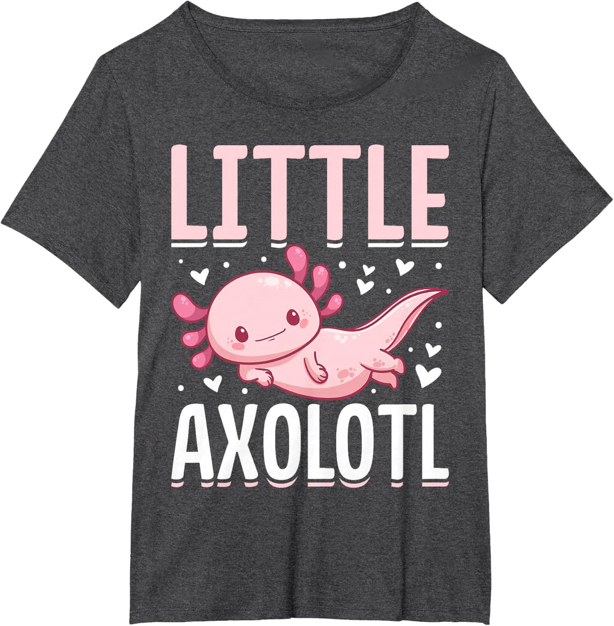 Little Axolotl T-Shirt - Dark Heather Grey