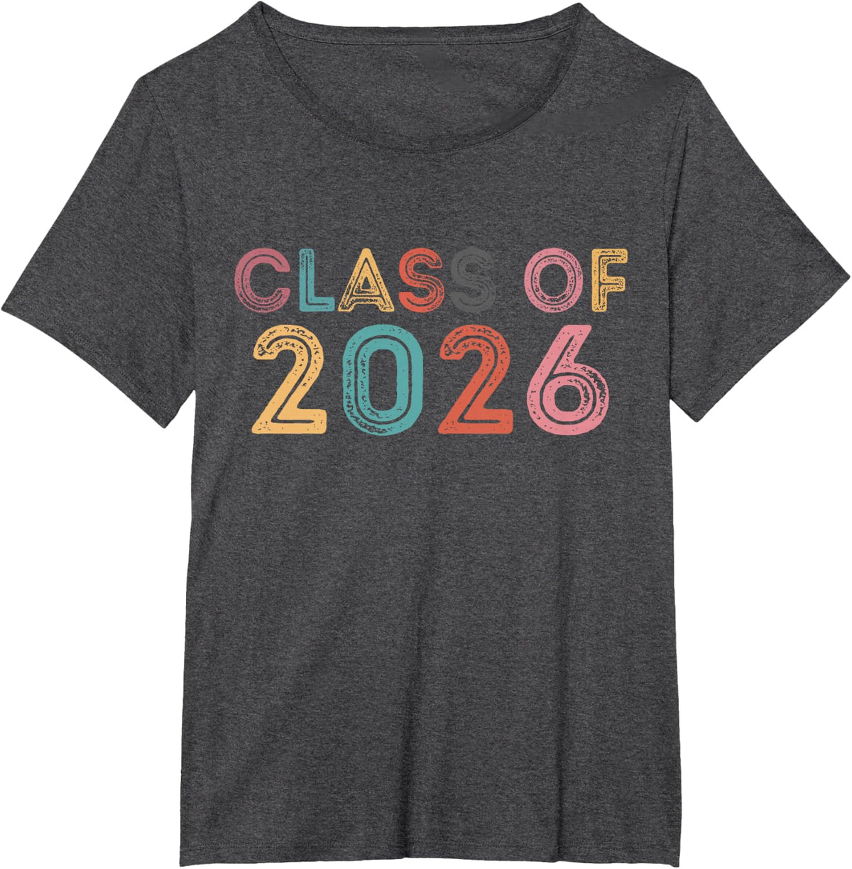 Class of 2026 Grow with Me Graduation 2026 T-Shirt - Dark Heather Grey