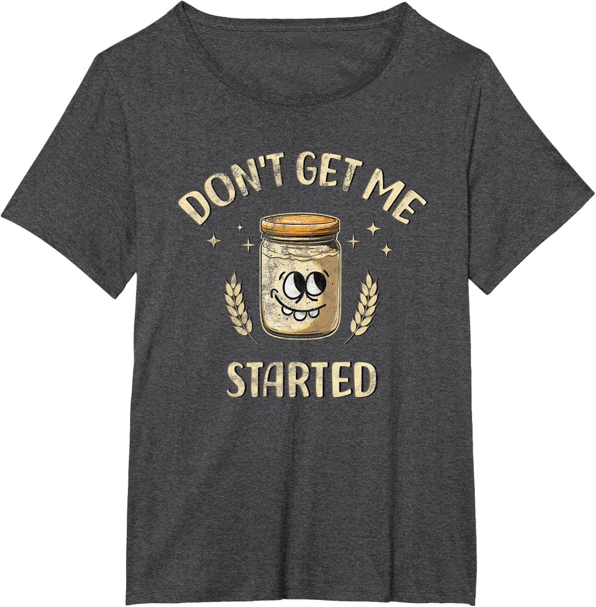 I Love Sourdough T-Shirt - Dark Heather Grey