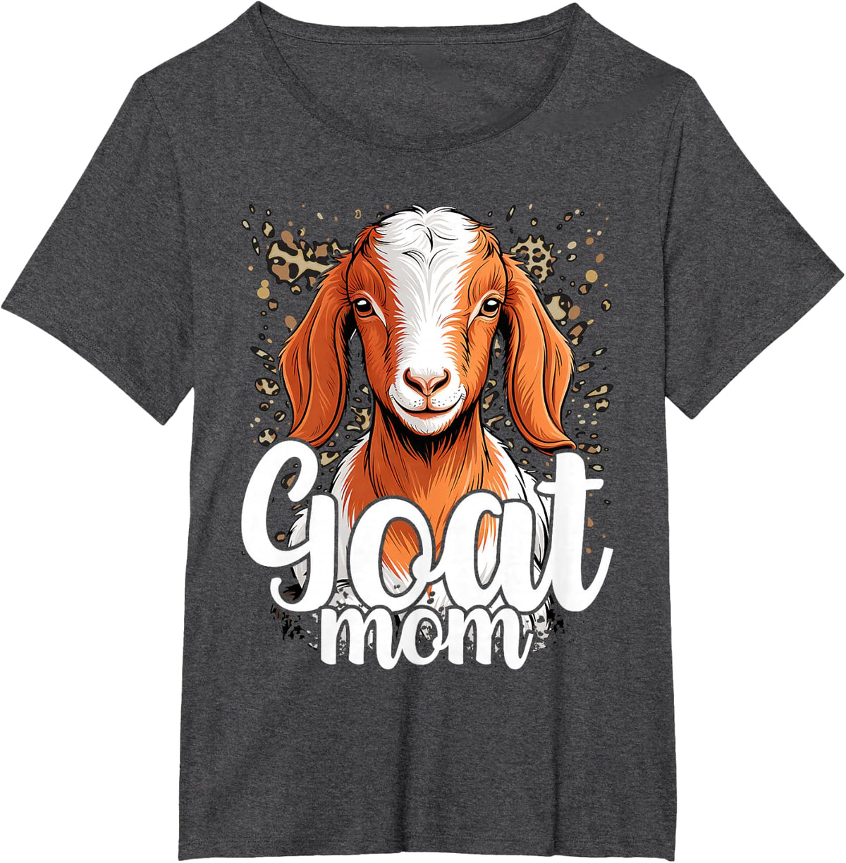 Show Boer Goat mom Leopard, Boer Goat mom T-Shirt - Dark Heather Grey