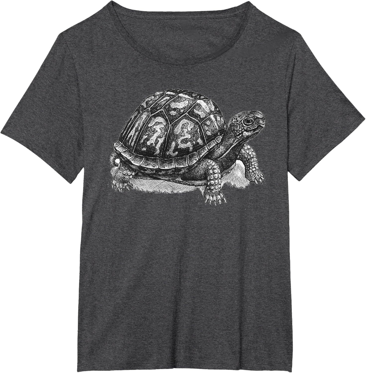 Box Turtle Shirt - Gift For Turtle Lovers T-Shirt - Dark Heather Grey