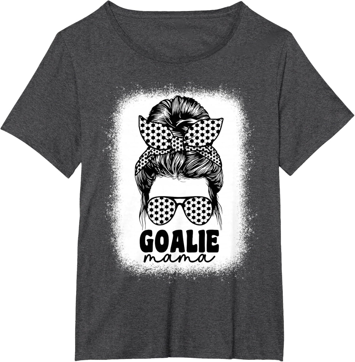 Soccer Goalie Mama Goal Keeper Soccer Goalkeeper Mom Funny T-Shirt - Dark Heather Grey