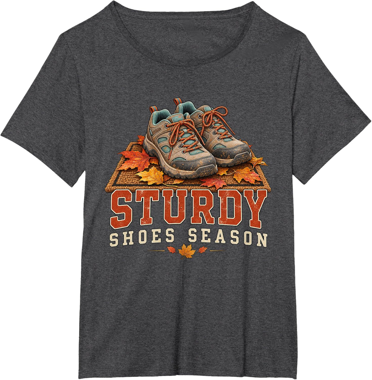 Sturdy Shoes Season Physical Therapy Graphic T-Shirt - Dark Heather Grey