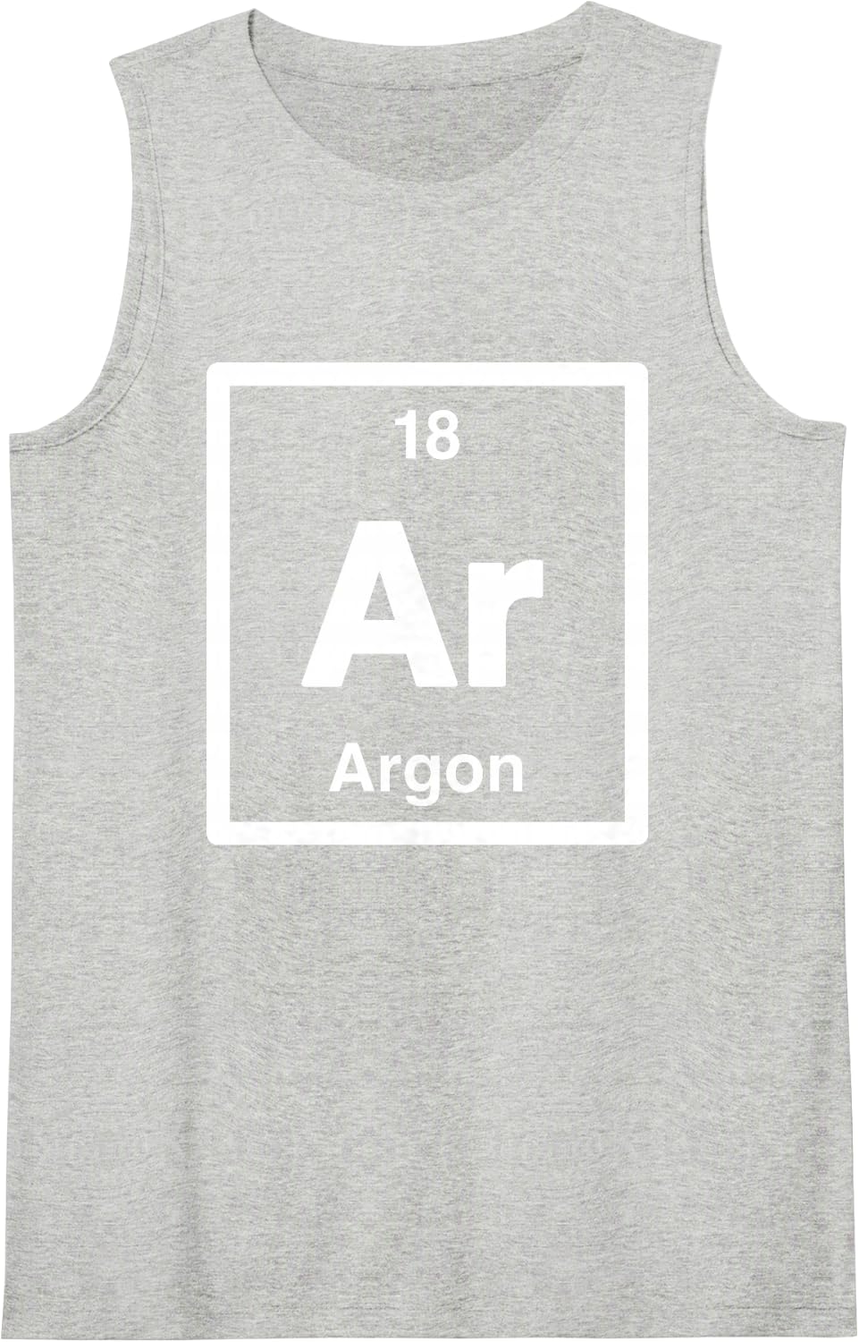Argon - Ar - Periodic Table Elements, Large Science Gifts Sleeveless Tank Top - Heather Grey