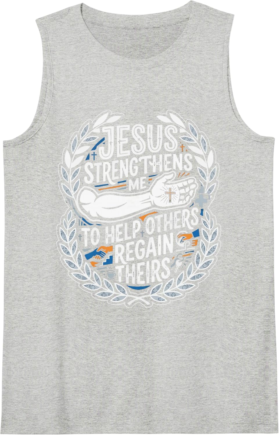 Christian Occupational Therapy Jesus Christ Christianity OT Tank Top - Heather Grey