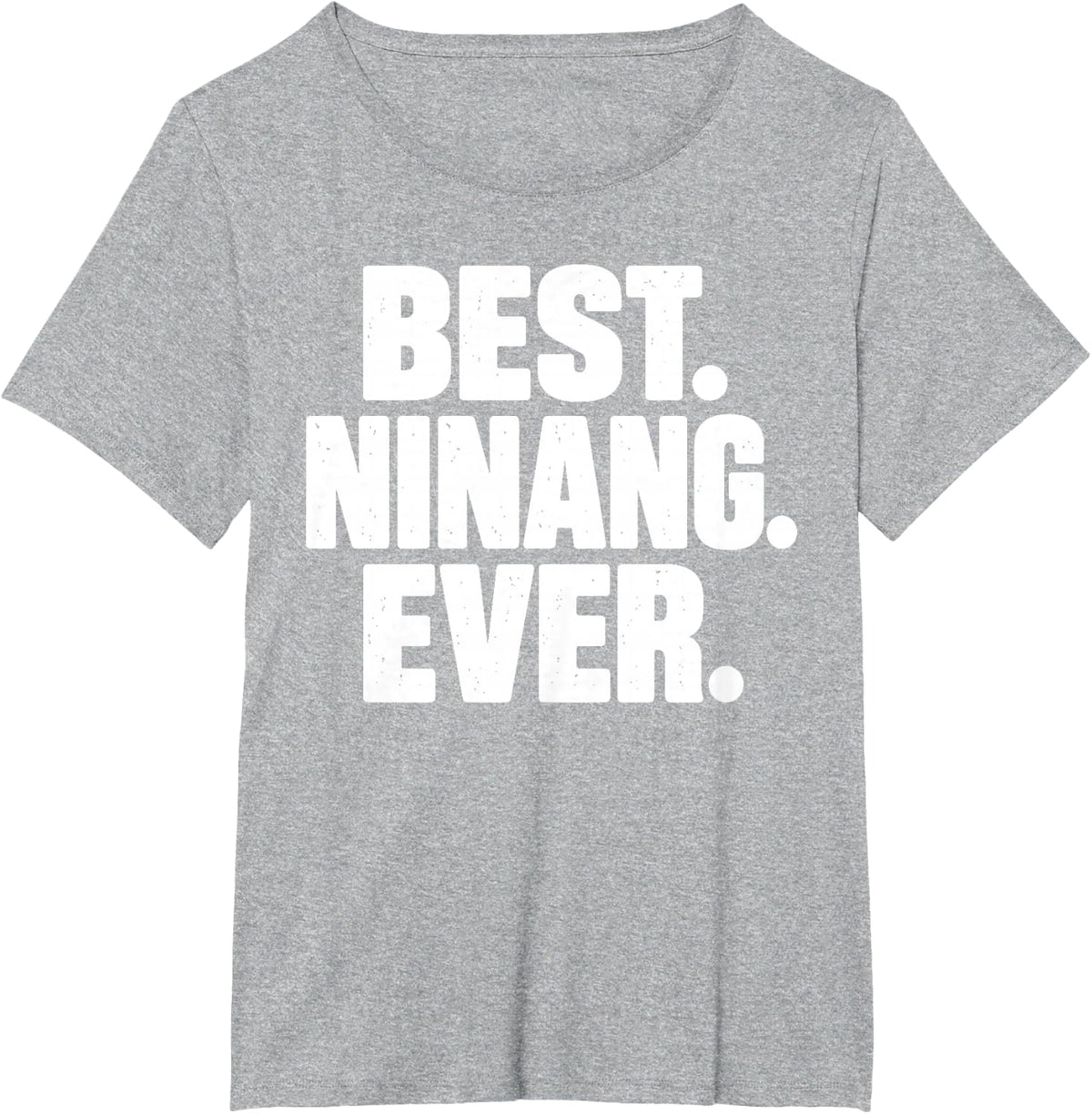 Ninang Art for Aunt Auntie Women Godmother Godparent Ninang T-Shirt - Heather Grey