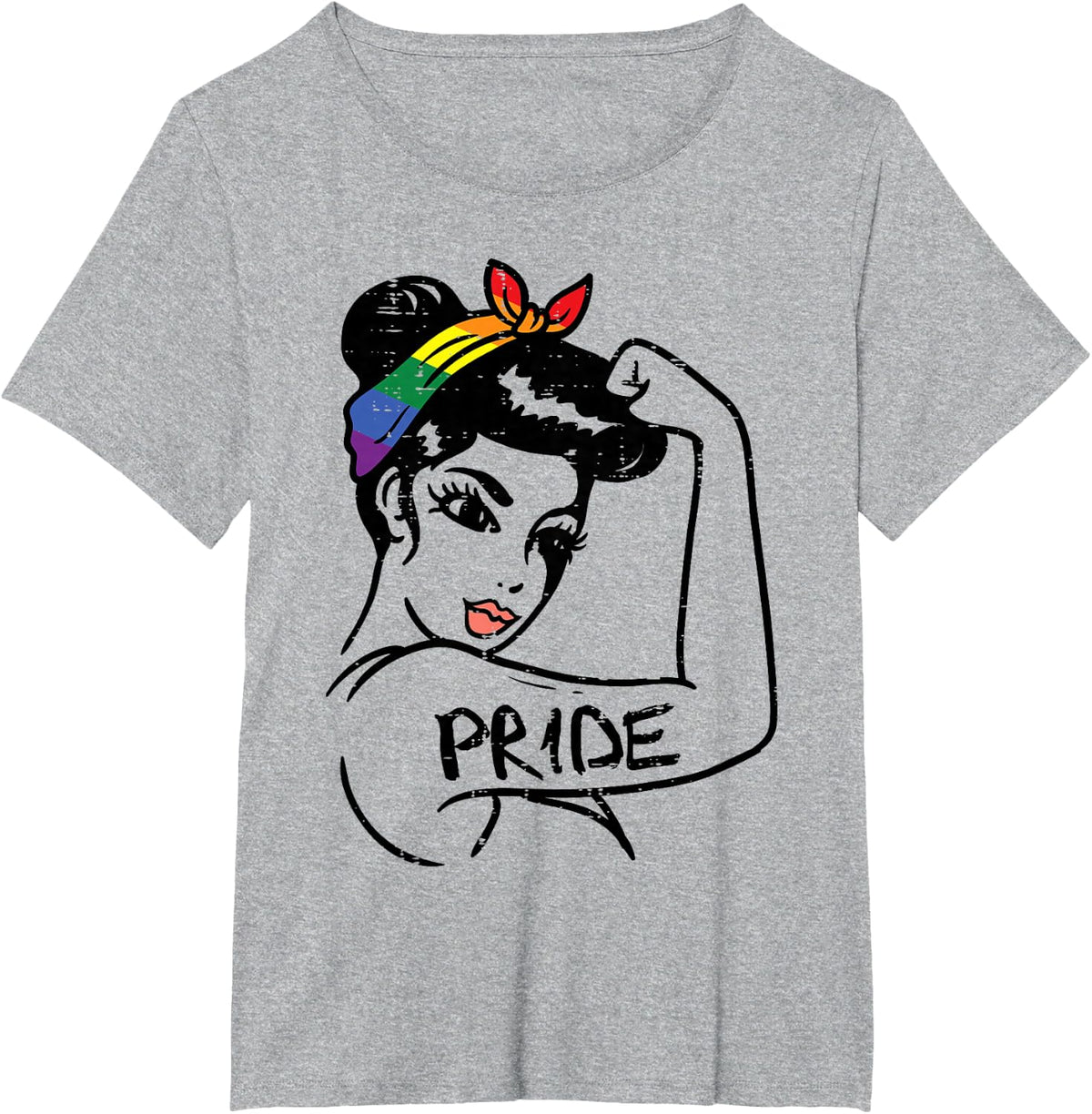 Unbreakable Strong Woman Rainbow Gay Pride LGBT Women Gift T-Shirt - Heather Grey