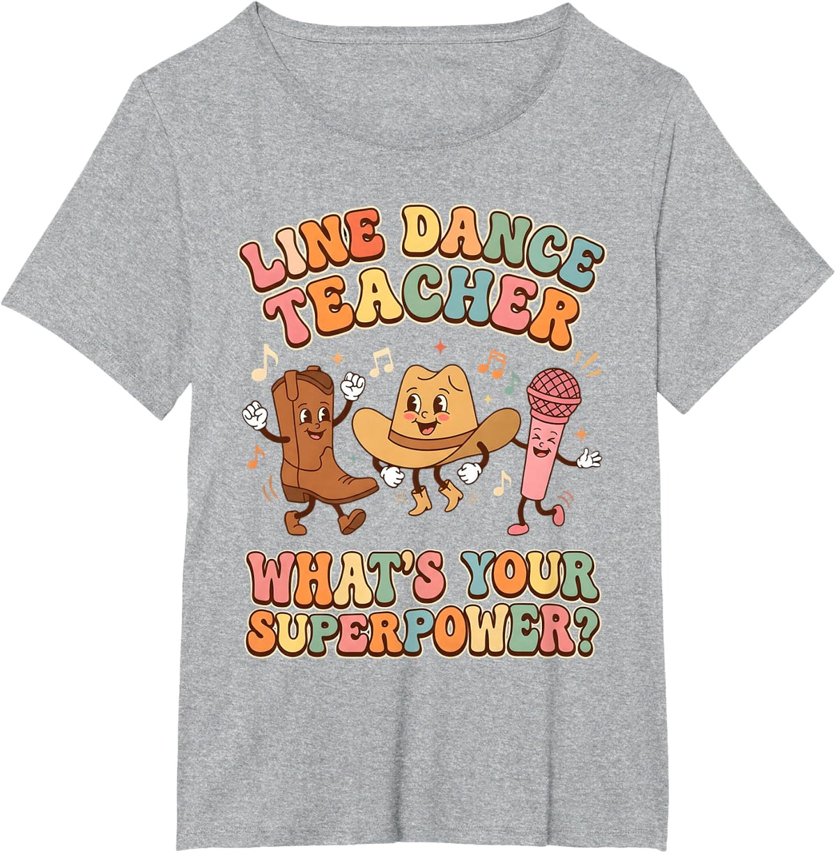 Line Dance Teacher Line Dancing Line Dancer T-Shirt - Heather Grey