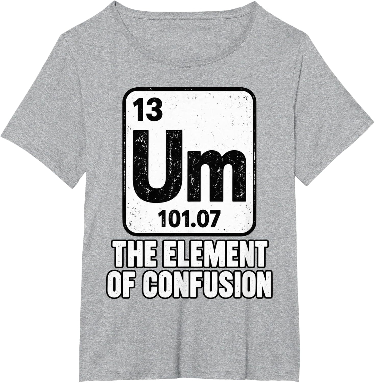 Fictional Element Tile Funny Confusion Chemistry Art T-Shirt - Heather Grey