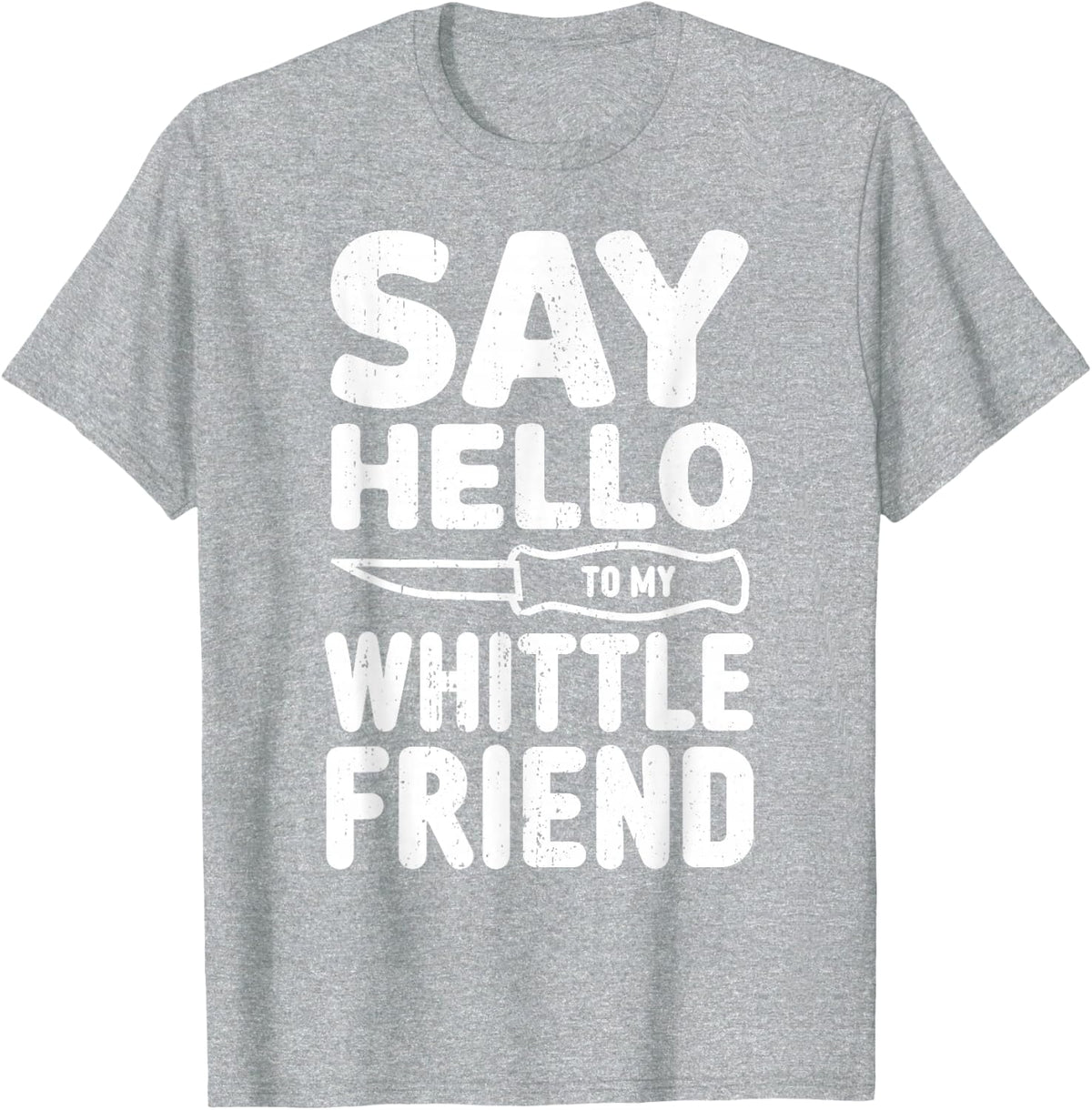 Whittler Wood Carver Whittling T-Shirt - Heather Grey