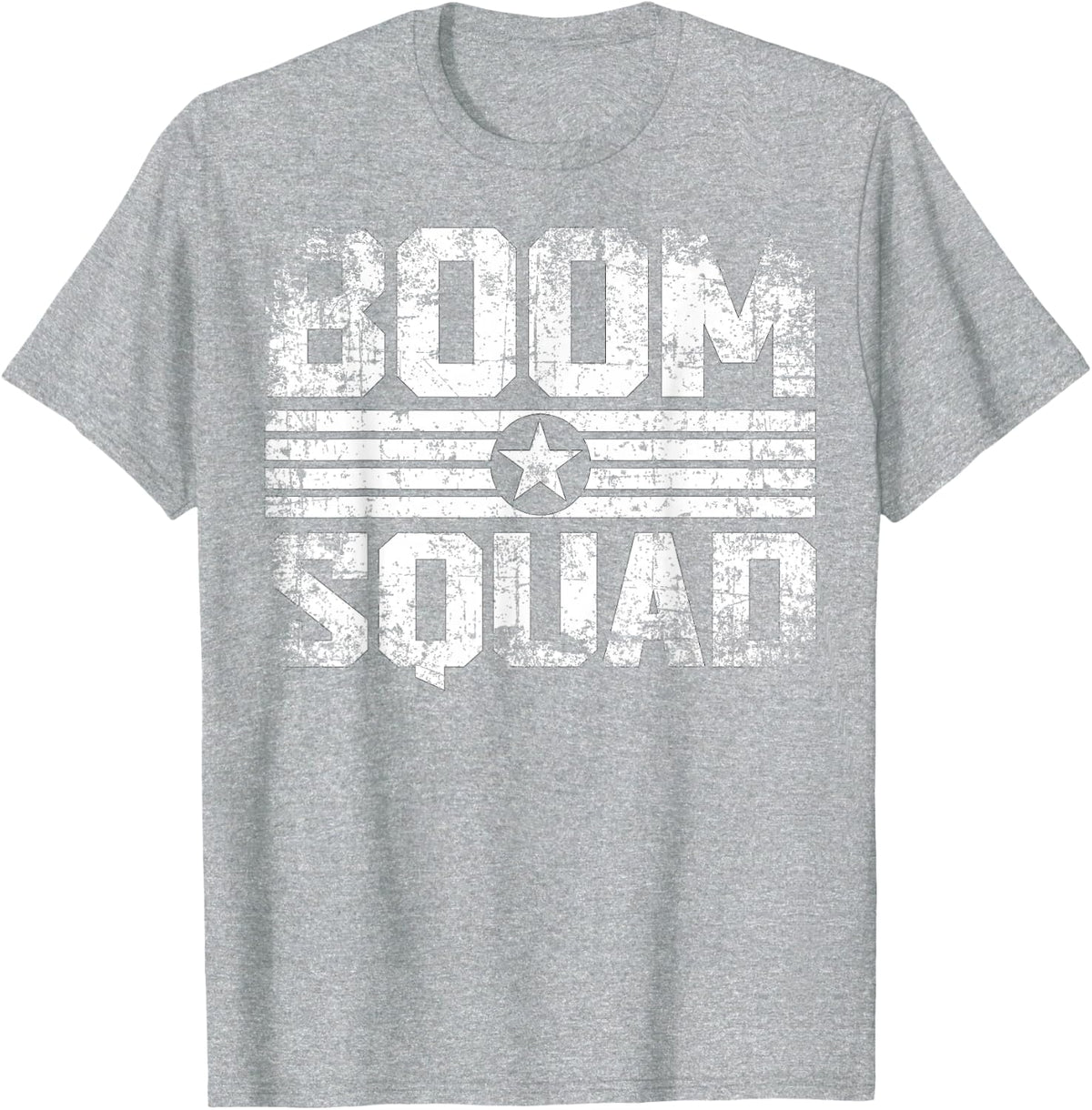 Boom Squad 4th of July & New Year's Eve Firework T-Shirt - Heather Grey