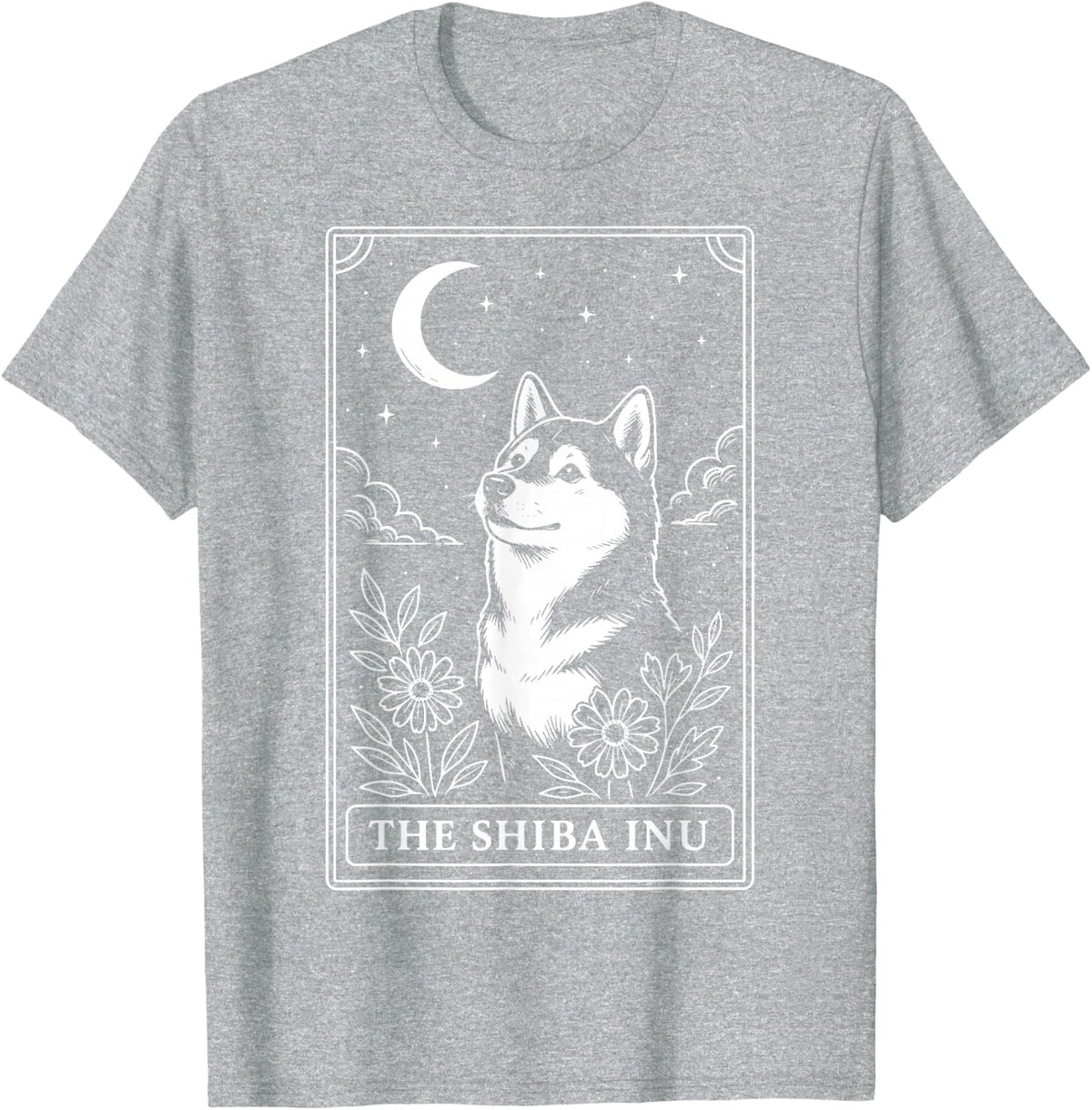 The Shiba Inu Tarot Card T-Shirt - Heather Grey