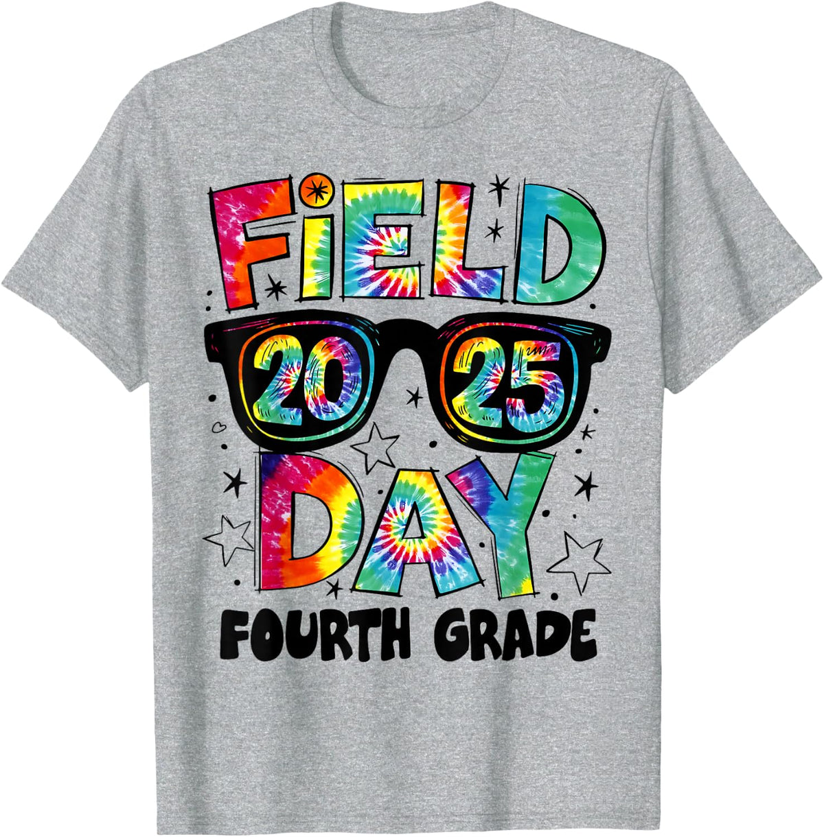 Field Day Fourth Grade Field Trip Fun Day Teacher Student T-Shirt - Heather Grey