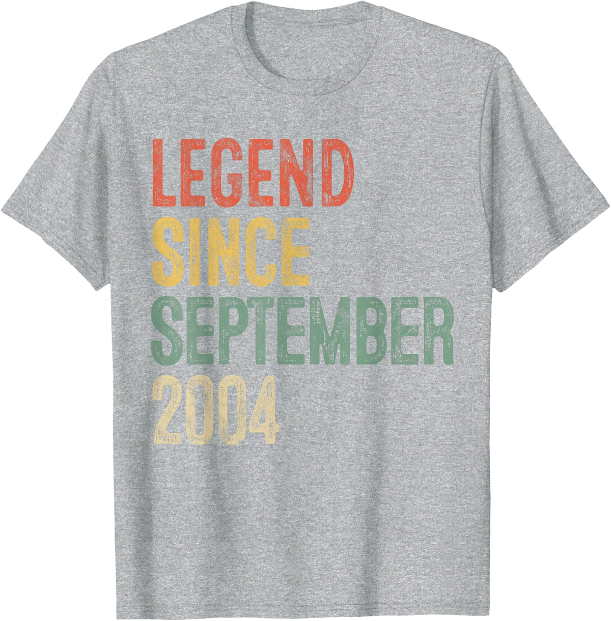 Legend 2004 21st Birthday Gifts for Men Women 21 Year Old T-Shirt - Heather Grey