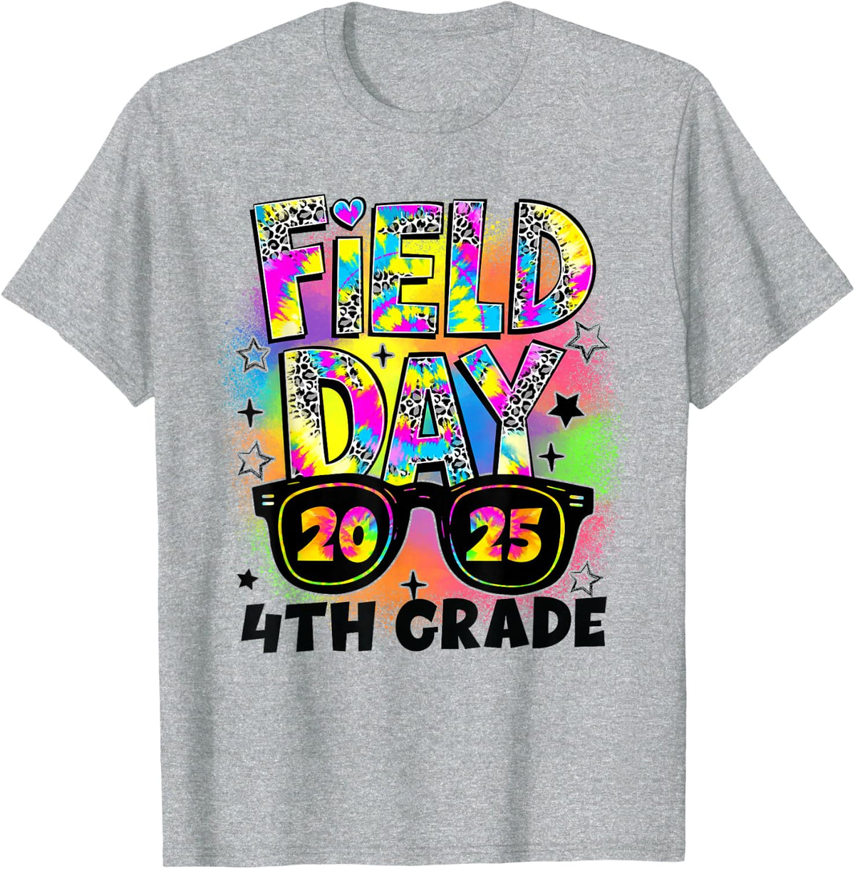 Field Day 4th Grade Field Day Fun Day Teacher Student Kids T-Shirt - Heather Grey